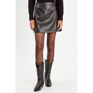 Cache Cache imitatieleren skort zwart