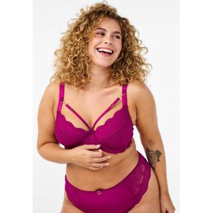 Zizzi niet-voorgevormde beugelbh LALA fuchsia