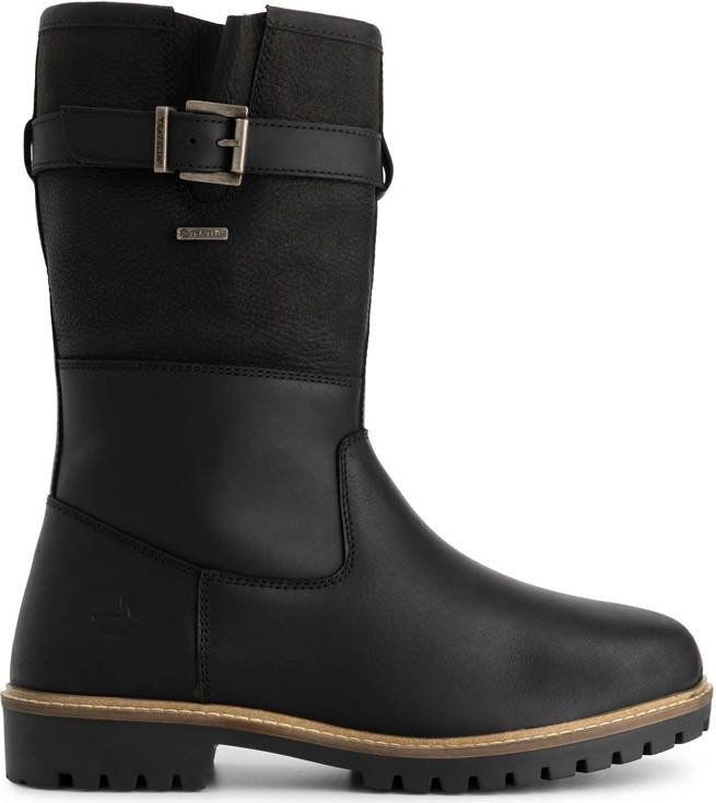 Travelin Fjaere gevoerde leren laarzen zwart