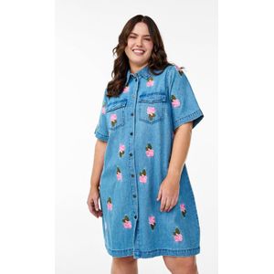 Zizzi denim spijkerjurk blauw