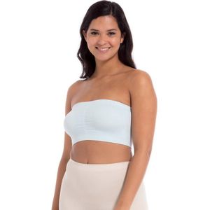 MAGIC Bodyfashion Niet-voorgevormde Bandeau Bh Comfort Bandeau Bamboo Lichtblauw