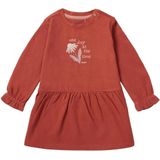 Noppies baby A-lijn jurk Viana met biologisch katoen roodbruin