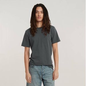 G-Star RAW slim fit T-shirt Base met logo grijs