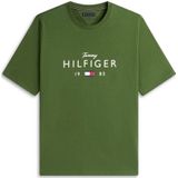 Tommy Hilfiger Big & Tall Rechtvallend T-shirt Plus Size groen