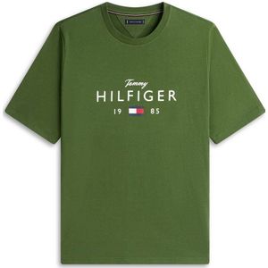 Tommy Hilfiger Big & Tall Rechtvallend T-shirt Plus Size groen
