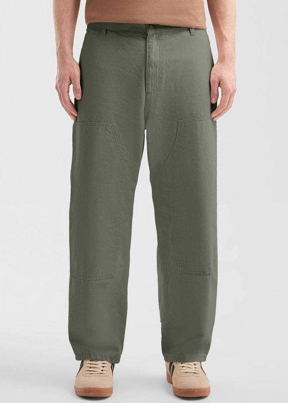 Q/S by s.Oliver - Straight Leg Loose Fit Jeans - Donkergroen