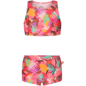 Just Beach crop bikini Sunkiss roze/oranje/turquoise