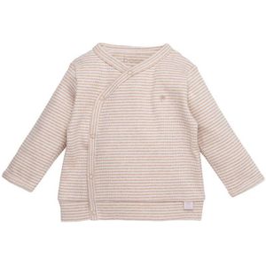 BESS T-Shirt Overslag Pinstripe Sand