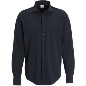 Blue Industry slim fit strijkvrij overhemd navy