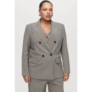 Mango oversized blazer grijs