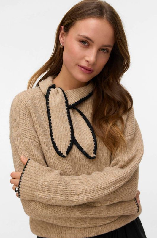 Vmnapoli - Gebreide Pullover - O-hals - Lange Mouwen - Geribde Manchetten