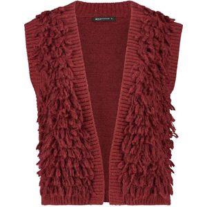 Expresso gebreid gilet rood