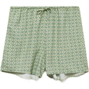 MANGO TEENS casual short met all over print groen