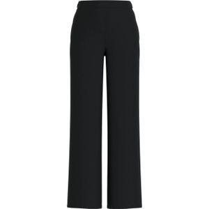 VILA wide leg regular waist casual broek zwart