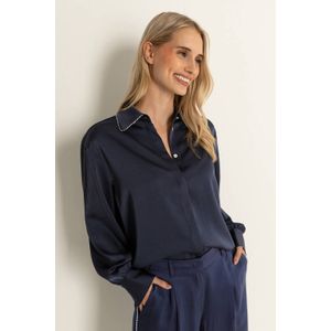 CLAUDIA BY CLAUDIA STRÄTER blouse donkerblauw
