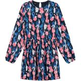 NIK&NIK gebloemde jurk Kenley blauw/roze/wit