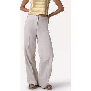 Another-Label high waist straight fit pantalon Moore ecru