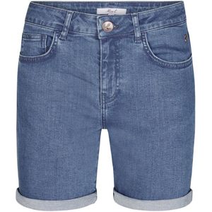 Miss Etam regular waist denim short medium blue denim