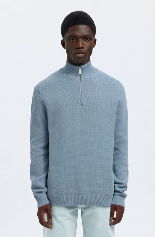 SELECTED HOMME gebreide trui lichtblauw