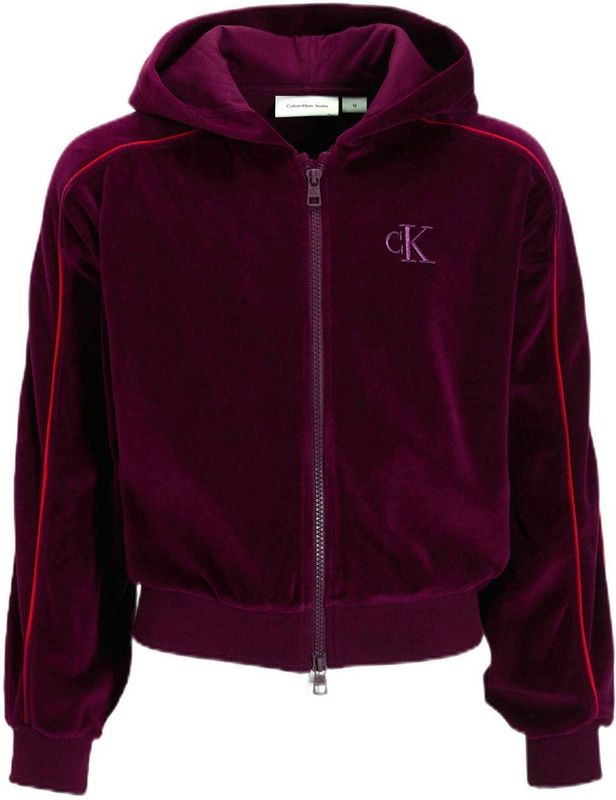 Calvin Klein Jeans Sweatvest  rood / bourgogne