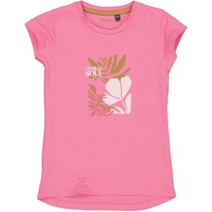 Quapi T-shirt BIBIAN met printopdruk roze