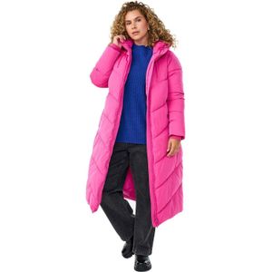 Zizzi - Canordic - Gewatteerde Jas - Lichtroze - Lange Pasvorm