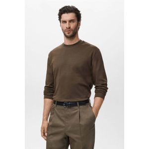 Mango Man longsleeve donkergroen