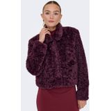 Only - Onlginny Short Teddy Jacket - Damesjas - Mauve Wine - Korte Lengte