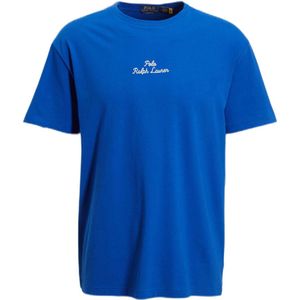 POLO Ralph Lauren slim fit T-shirt met logo blauw