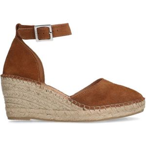 Manfield suède espadrilles cognac