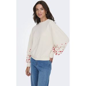 ONLY Sweatshirt 'ONLBrooke'  grenadine / wit