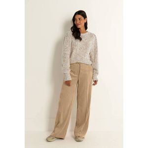 Claudia Sträter corduroy wide leg high waist pantalon camel