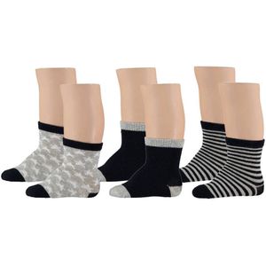 Apollo sokken - set van 6 grijs/blauw
