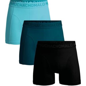 Muchachomalo boxershort - set van 3 blauw/groen/ zwart