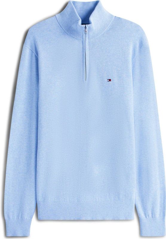 TOMMY HILFIGER - ESSENTIAL - Trui - Lichtblauw - Schipperskraag
