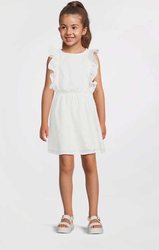 NAME IT KIDS jurk broderie wit