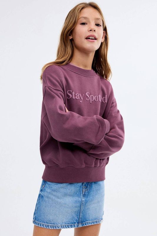 Mango Kids sweater paars