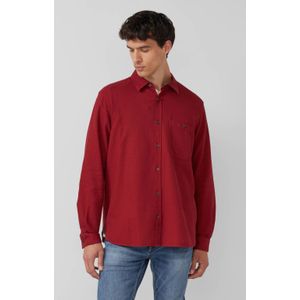 Overhemd - Geruwd Katoenen Piqué - Lichtgewicht - Normale Pasvorm