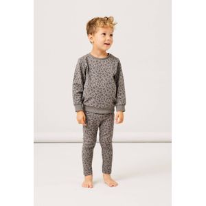 NAME IT MINI sweater + joggingbroek NMNTEKKO donkergrijs