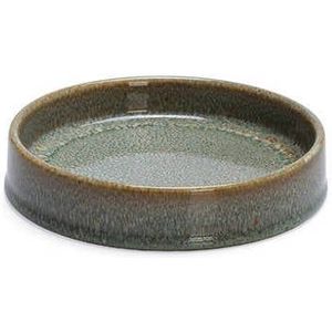 Designed by Lotte kattenvoerbak keramiek Jace groen (15 cm)