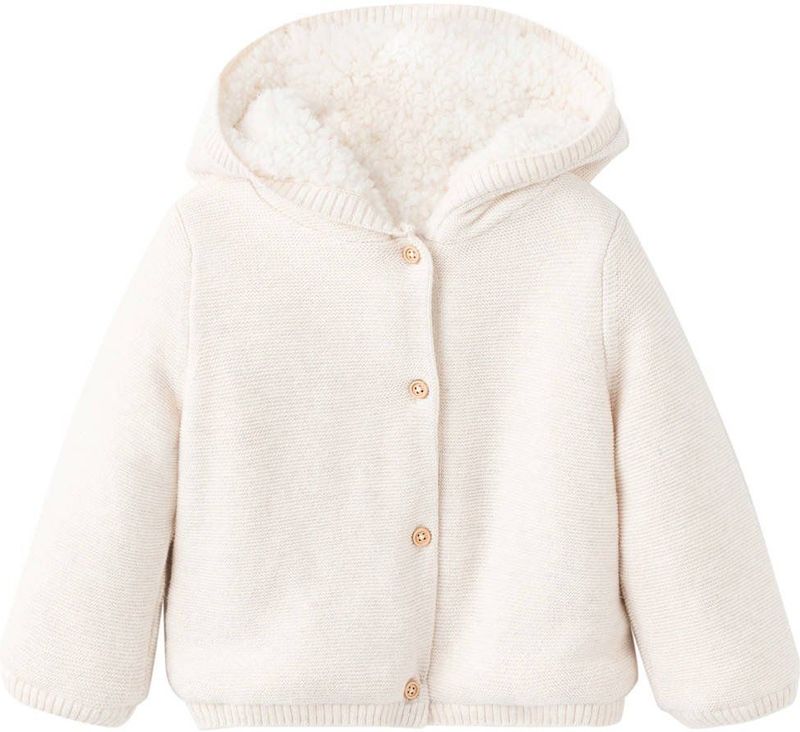 Mango Kids tussenjas gebreid ecru