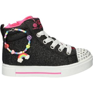 Skechers S-Lights Twinkle Charms Bestie sneakers met lichtjes zwart