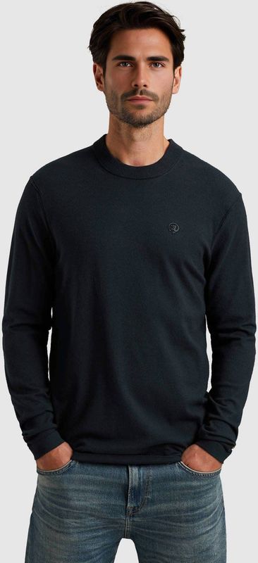 Cast Iron gebreide trui donkerblauw