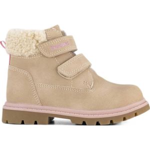 Graceland - Enkellaarsjes - Beige - Imitatiesuède - Klittenbandsluiting