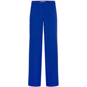 Morgan high waist straight fit pantalon blauw