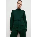 MANGO - VIEIRI - Trui - Donkergroen - Losse Pasvorm - Lange Mouwen