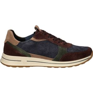 Ara Osaka 2.0 comfort suède sneakers donkerblauw multi