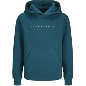 JACK & JONES JUNIOR hoodie JJESTAR met logo petrol