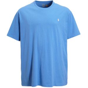 POLO Ralph Lauren Big & Tall regular fit T-shirt met logo new england blue