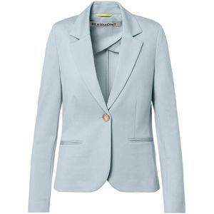 Beaumont getailleerde blazer Petit grijsblauw